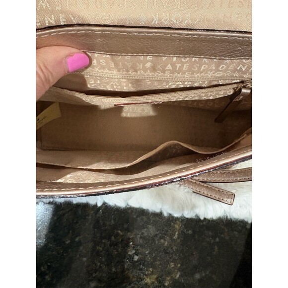 Kate Spade New York Crossbody Satchel Top Handle Bag Pink Small 10x7x3 - Picture 12 of 14